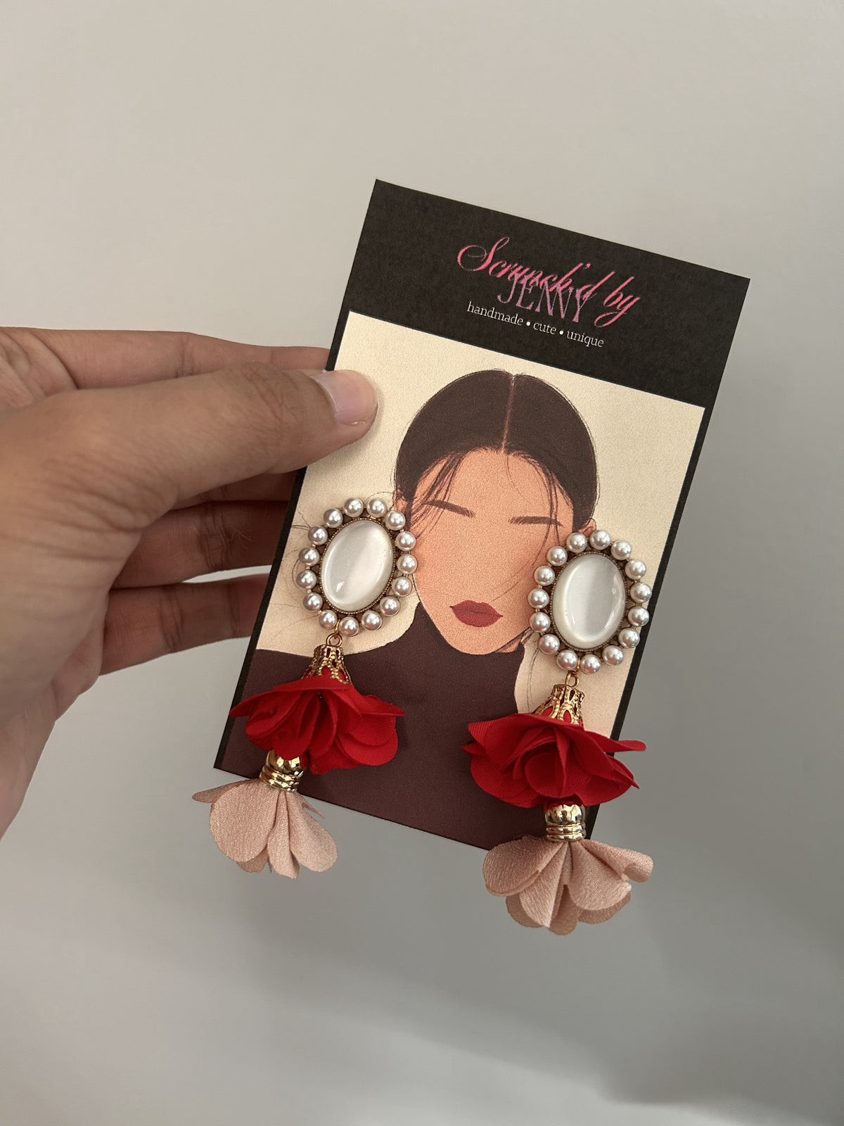 Handmade Red Earring Collection