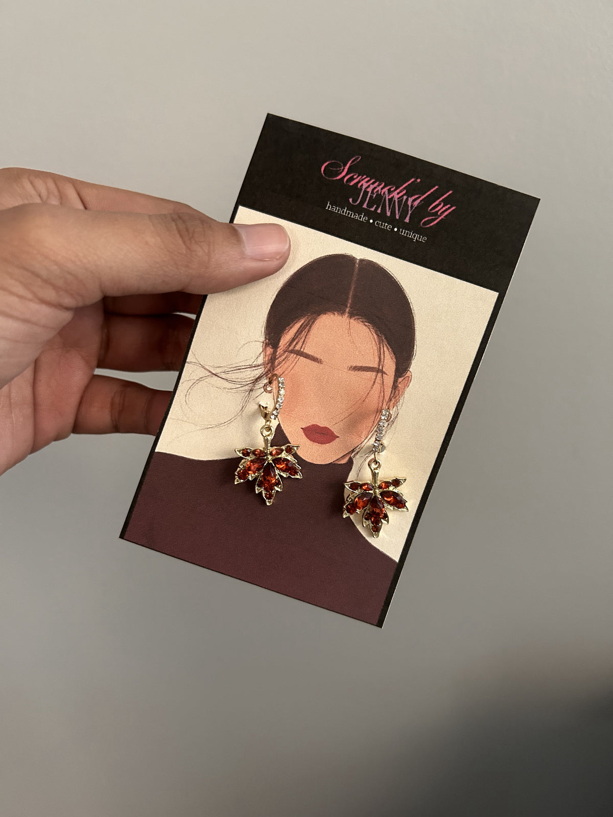 Handmade Red Earring Collection