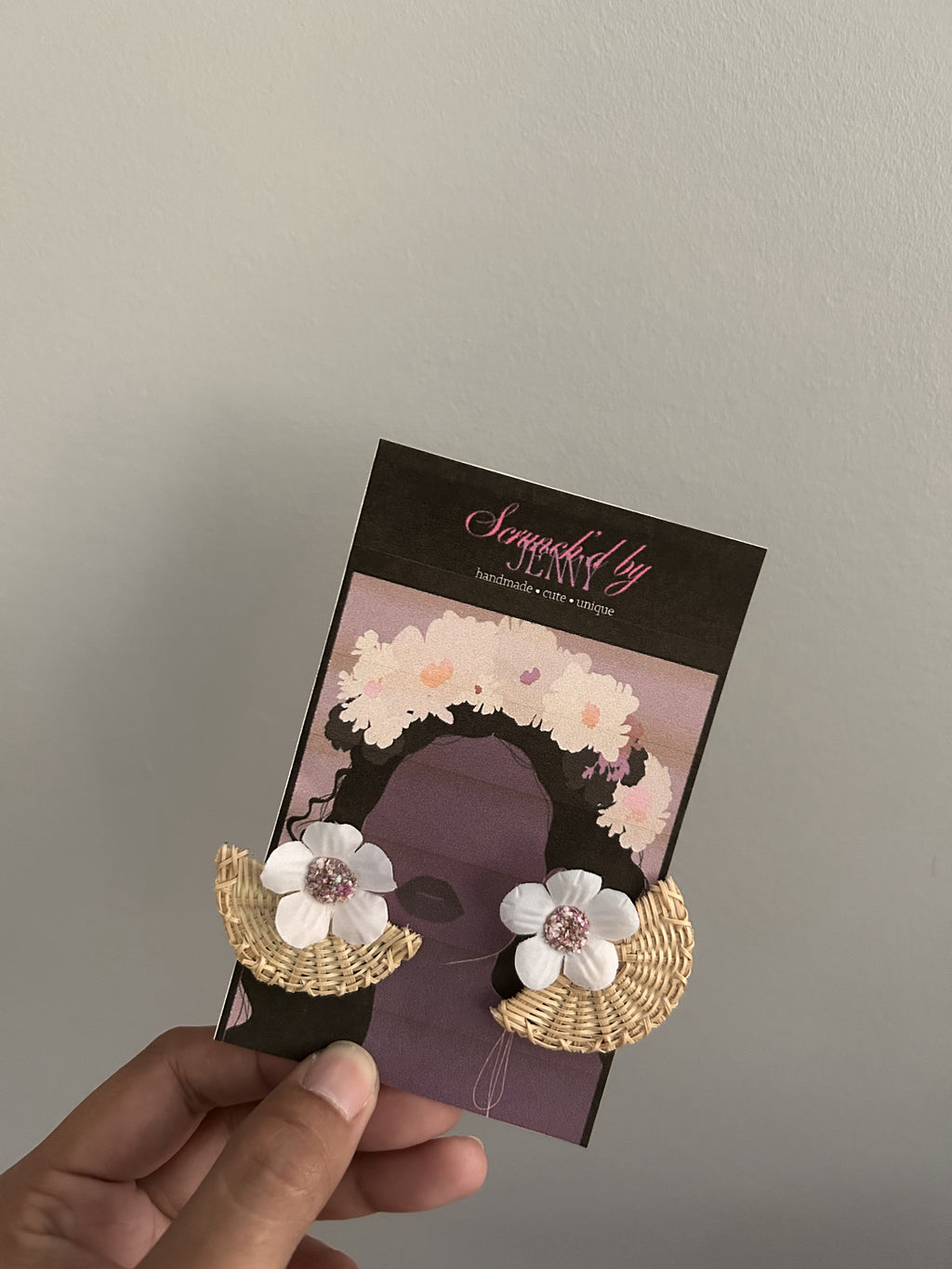 Handmade White Earring Collection