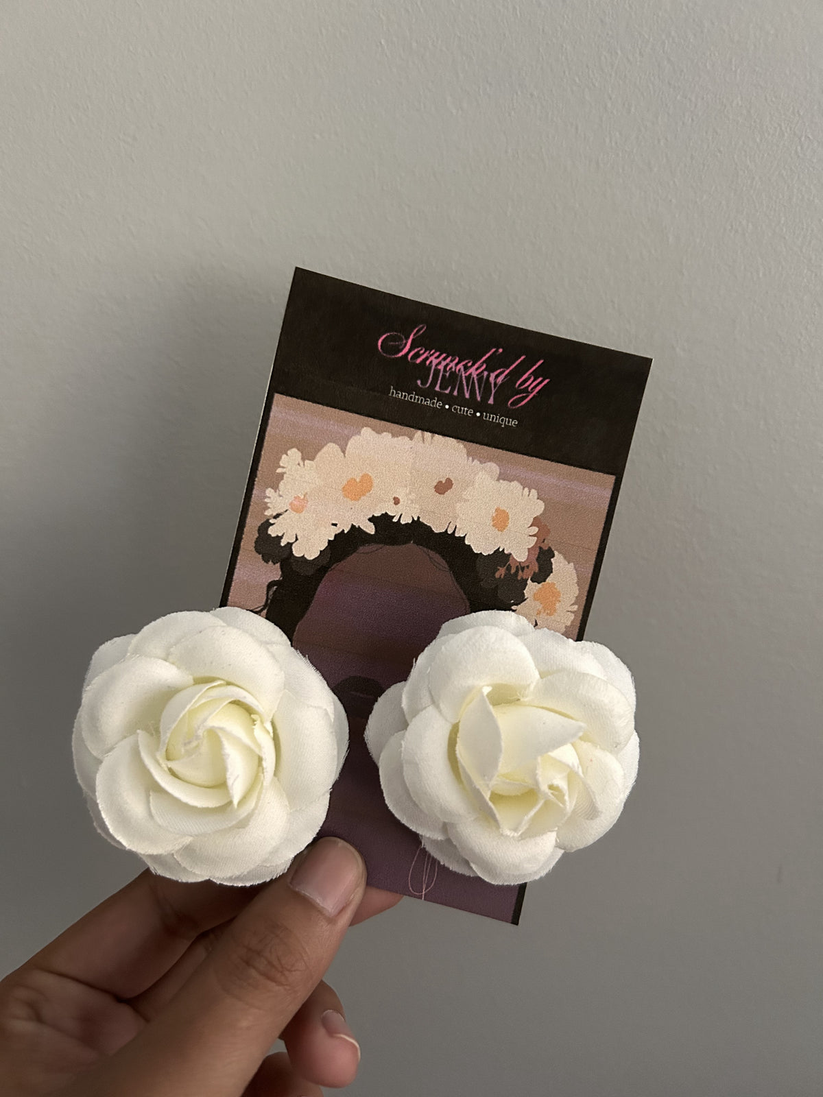 Handmade White Earring Collection