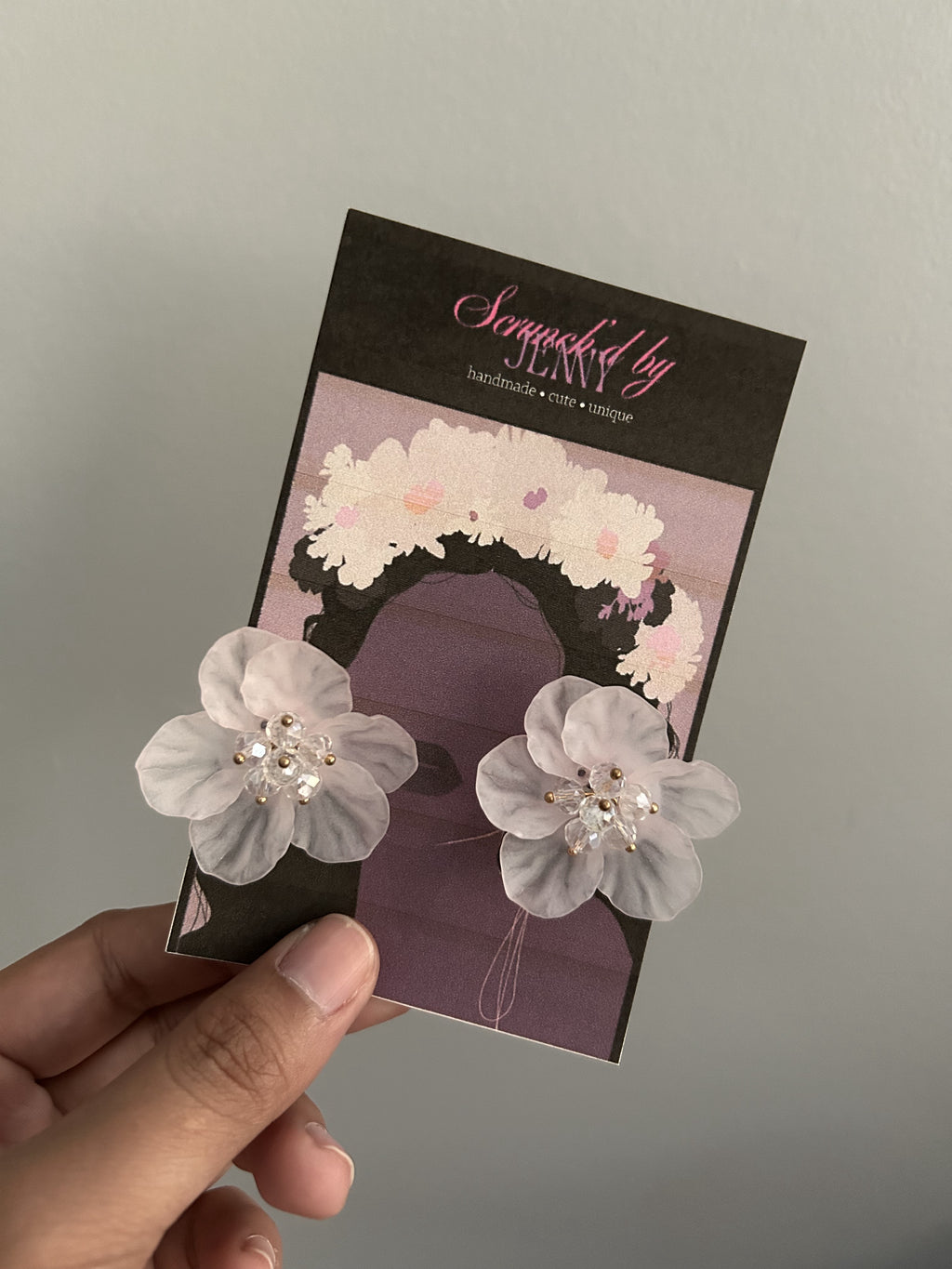 Handmade White Earring Collection