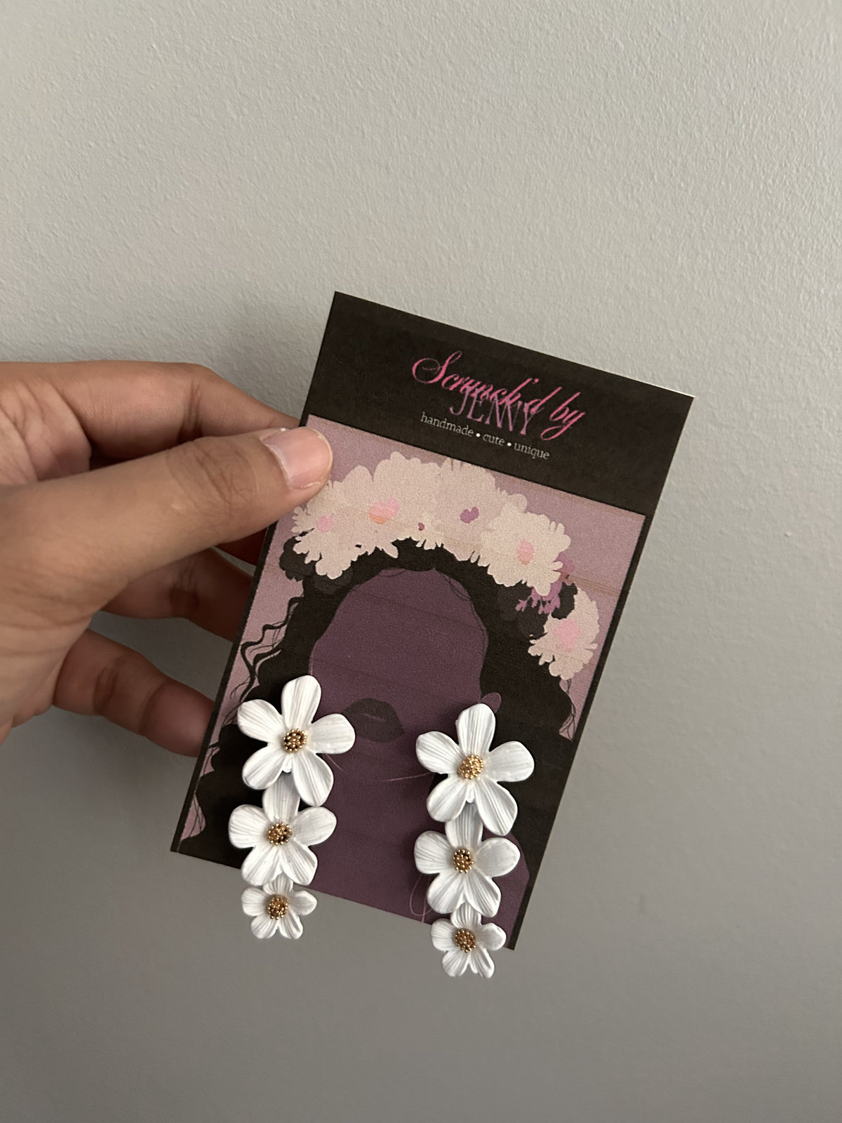 Handmade White Earring Collection