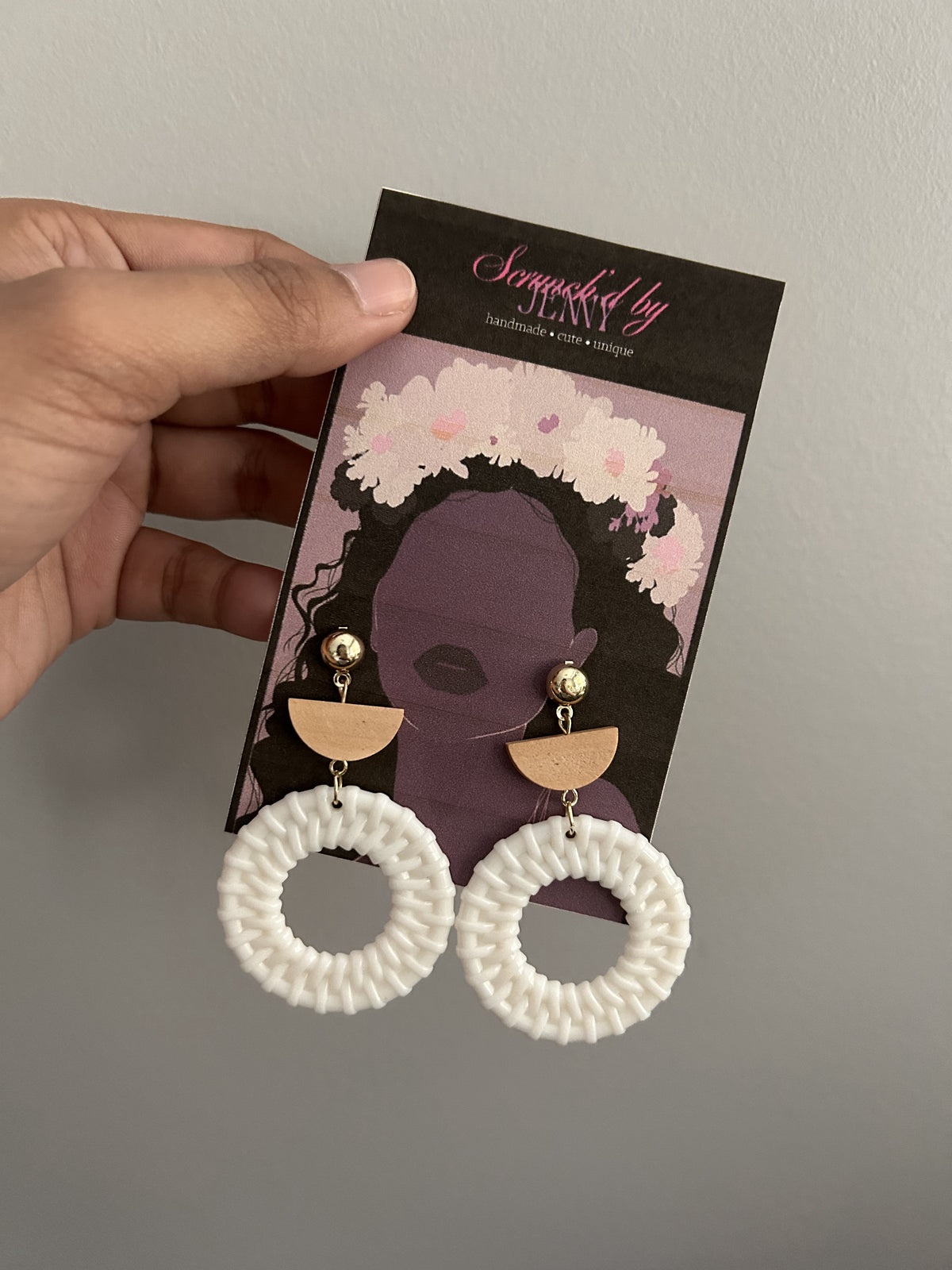 Handmade White Earring Collection
