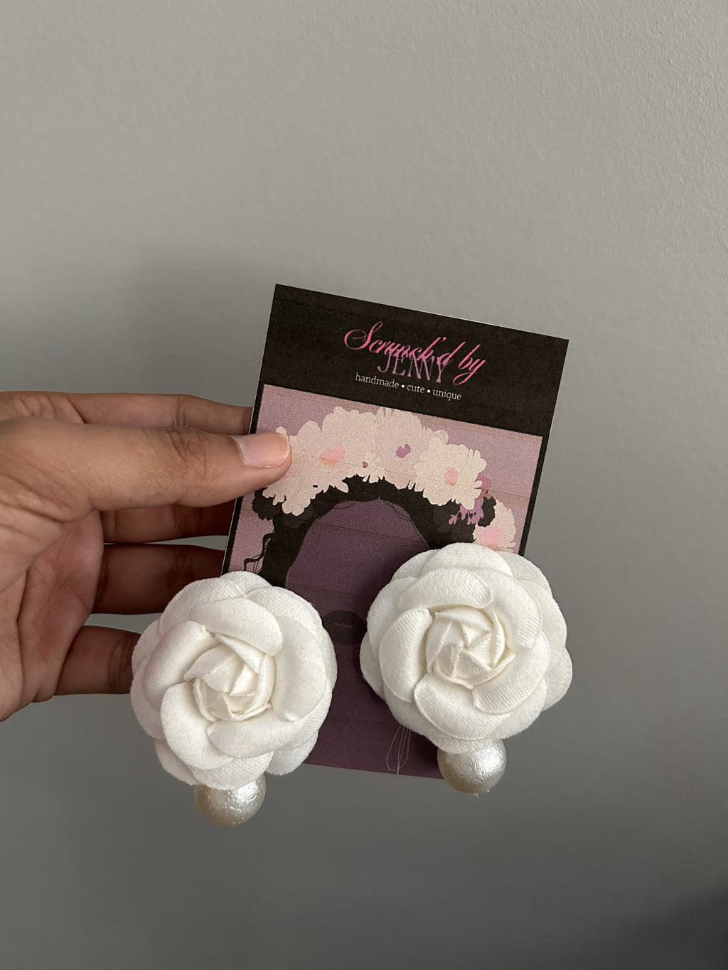 Handmade White Earring Collection