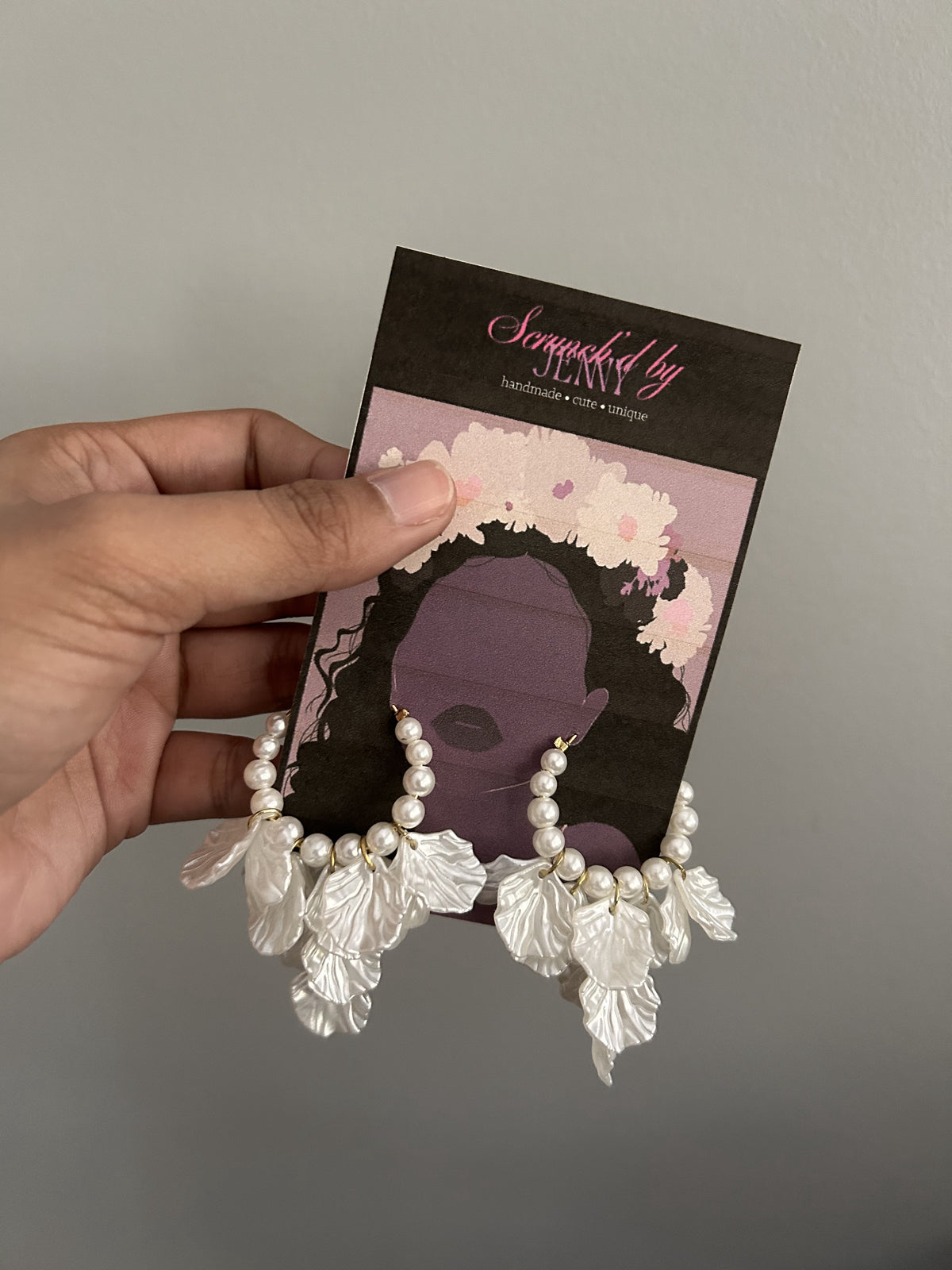 Handmade White Earring Collection