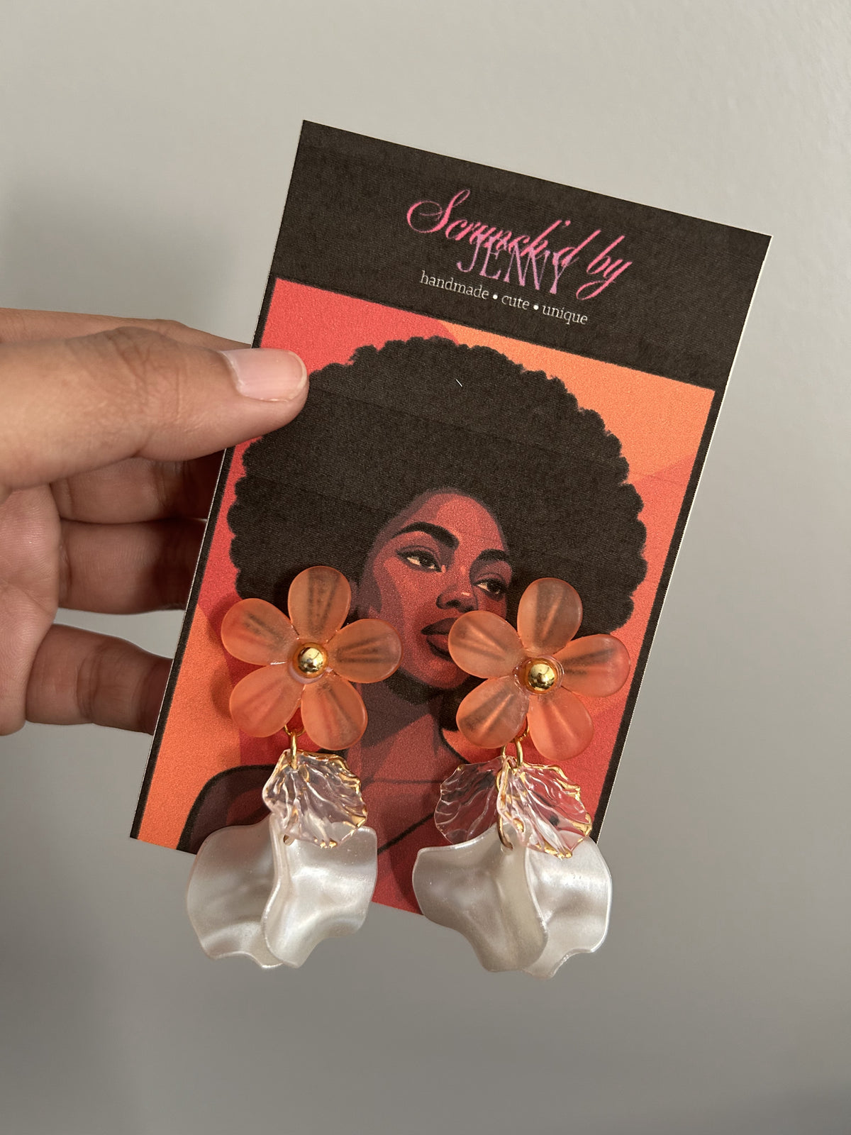 Handmade Orange Earring Collection