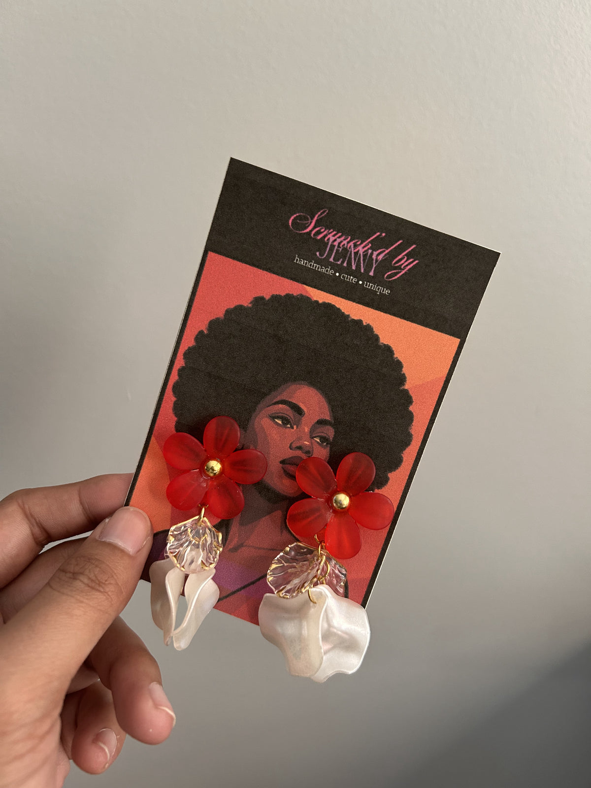 Handmade Orange Earring Collection