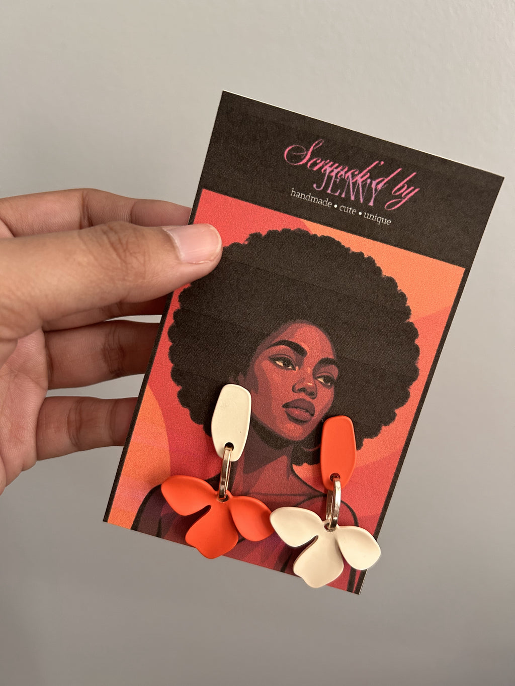 Handmade Orange Earring Collection