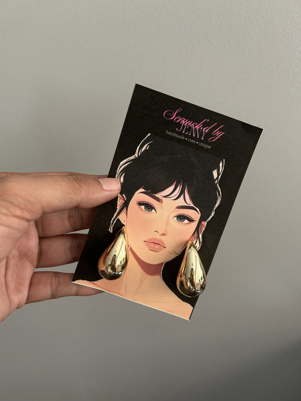 Handmade Gold & White Earring Collection