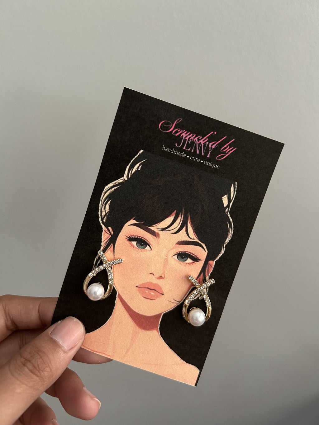 Handmade Gold & White Earring Collection