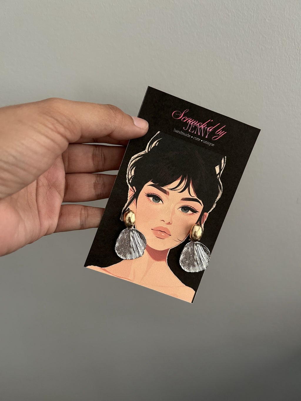 Handmade Gold & White Earring Collection