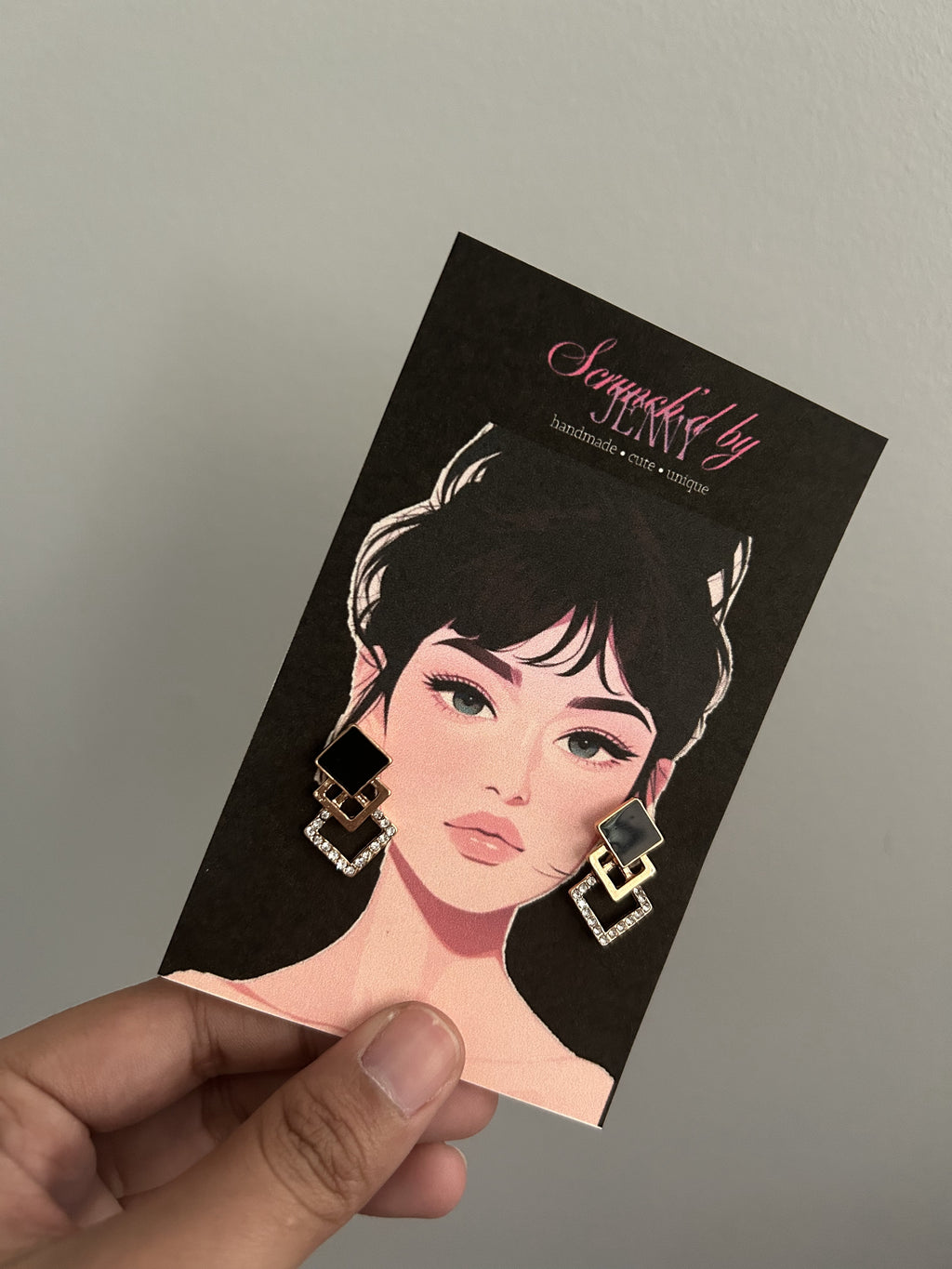 Handmade Gold & White Earring Collection