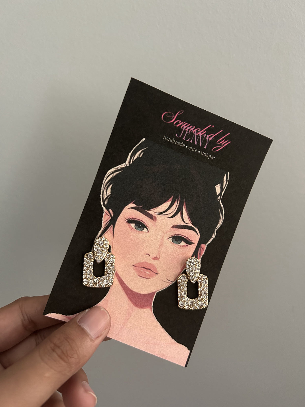 Handmade Gold & White Earring Collection