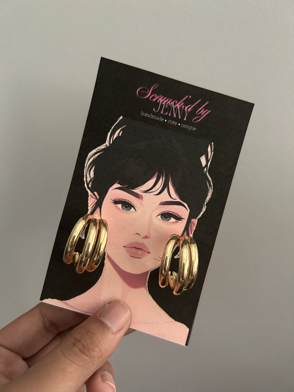Handmade Gold & White Earring Collection