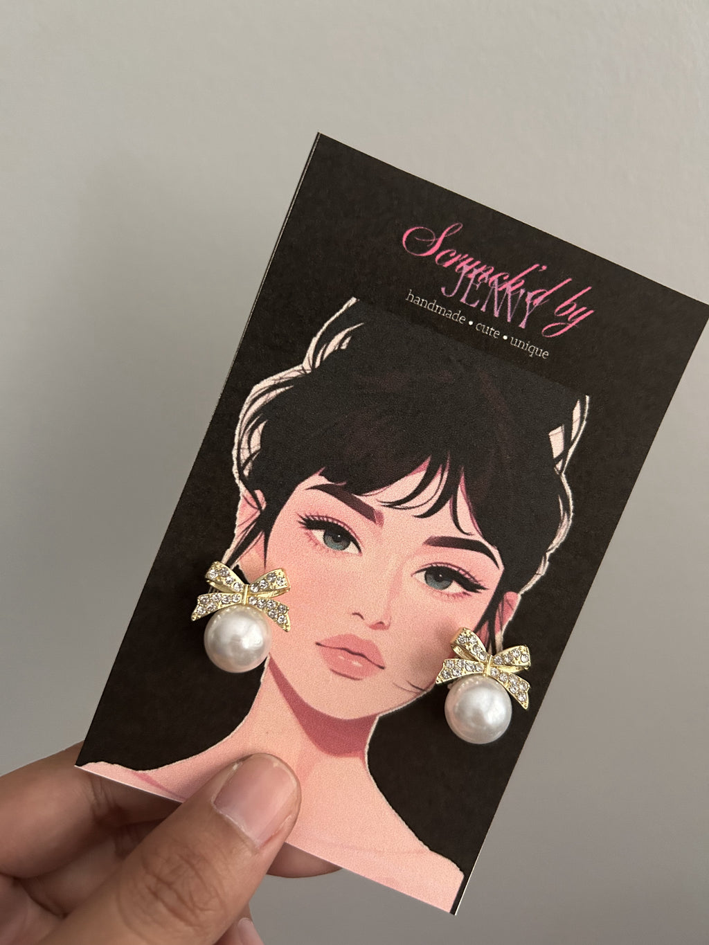 Handmade Gold & White Earring Collection