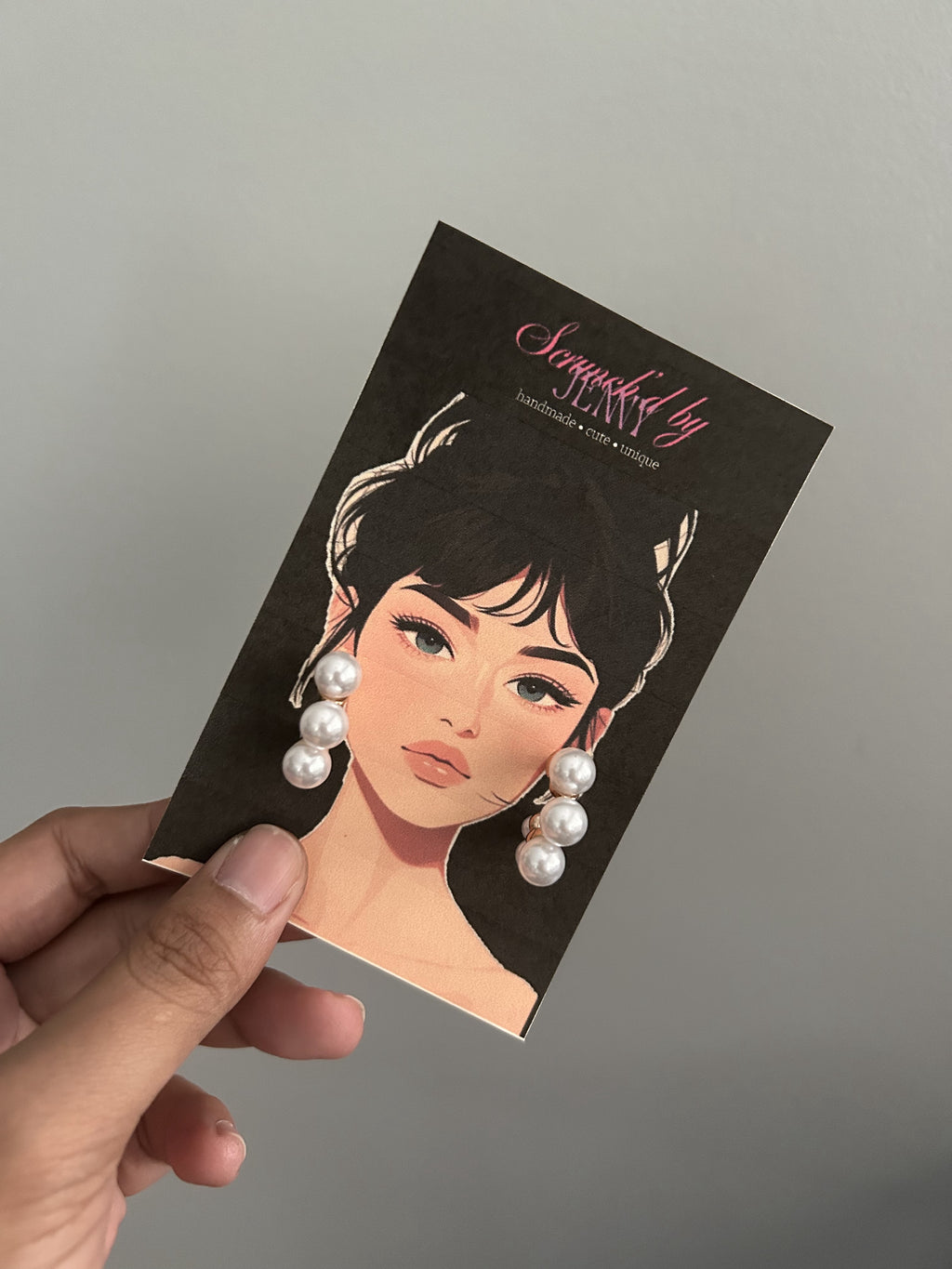 Handmade Gold & White Earring Collection