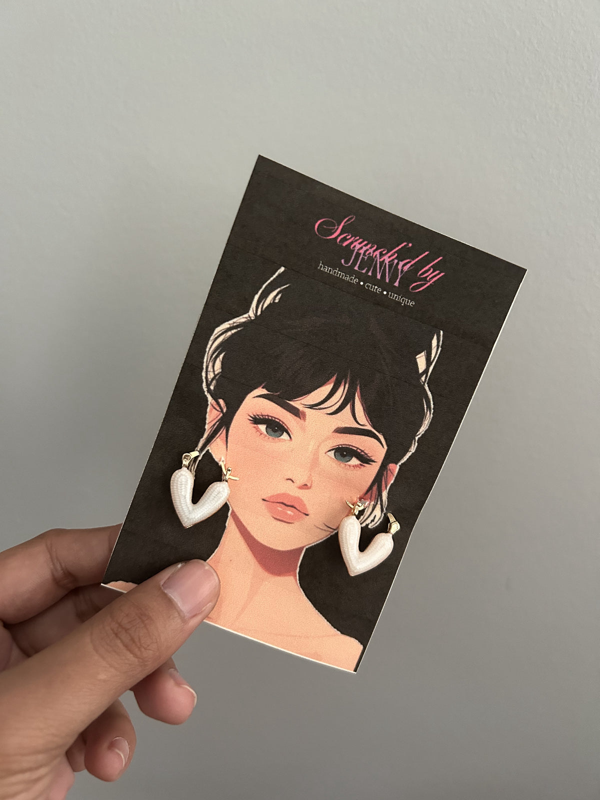 Handmade Gold & White Earring Collection