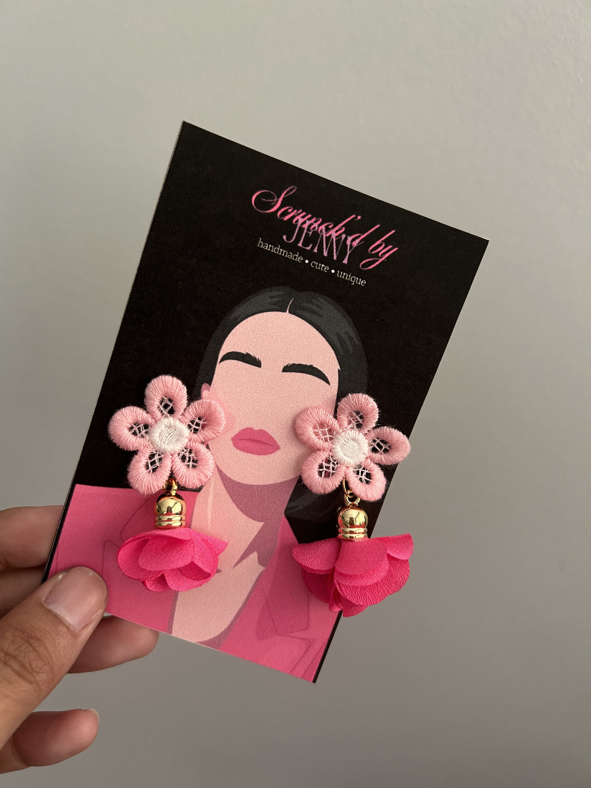 Handmade Pink Earring Collection