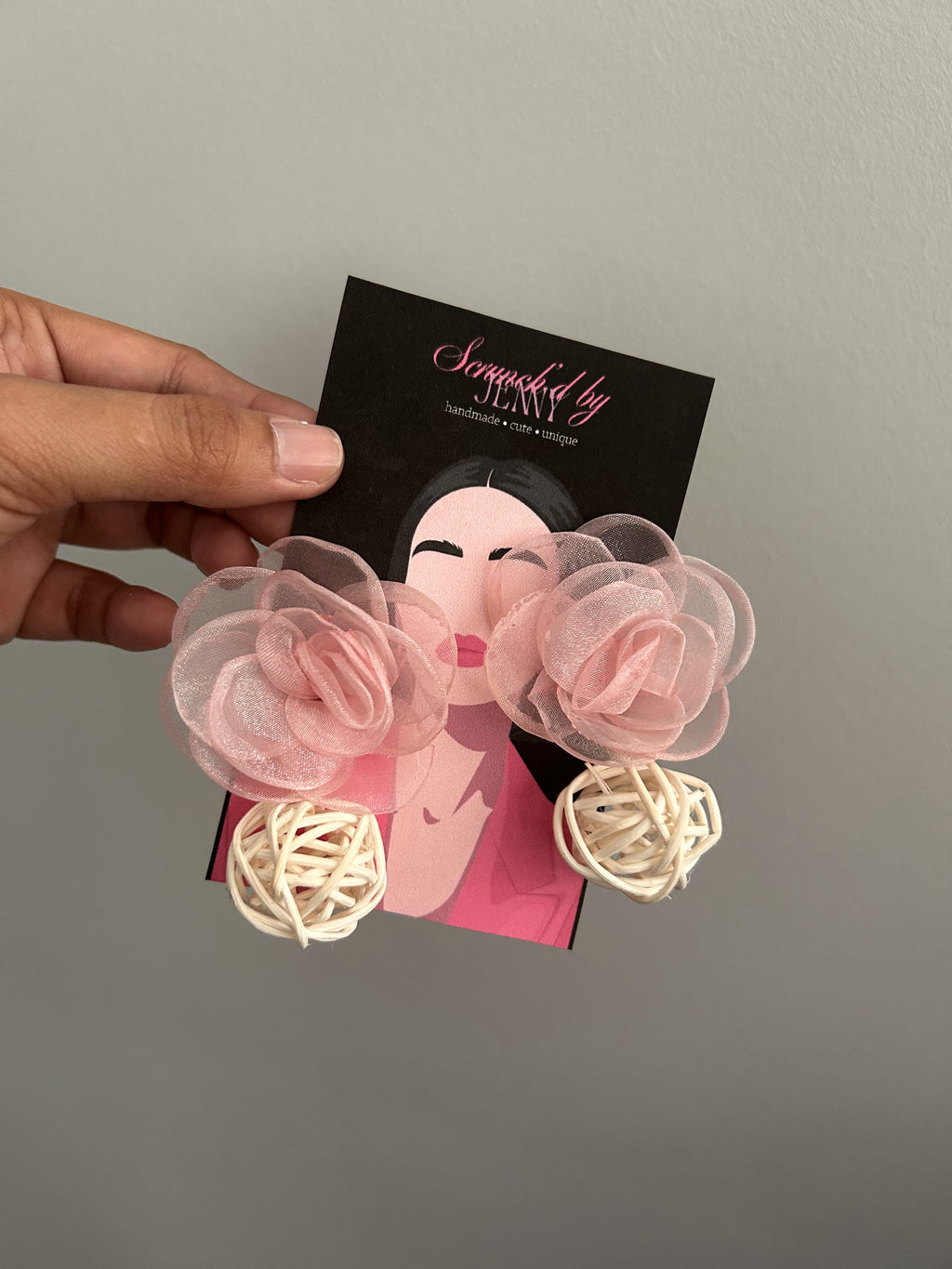 Handmade Pink Earring Collection