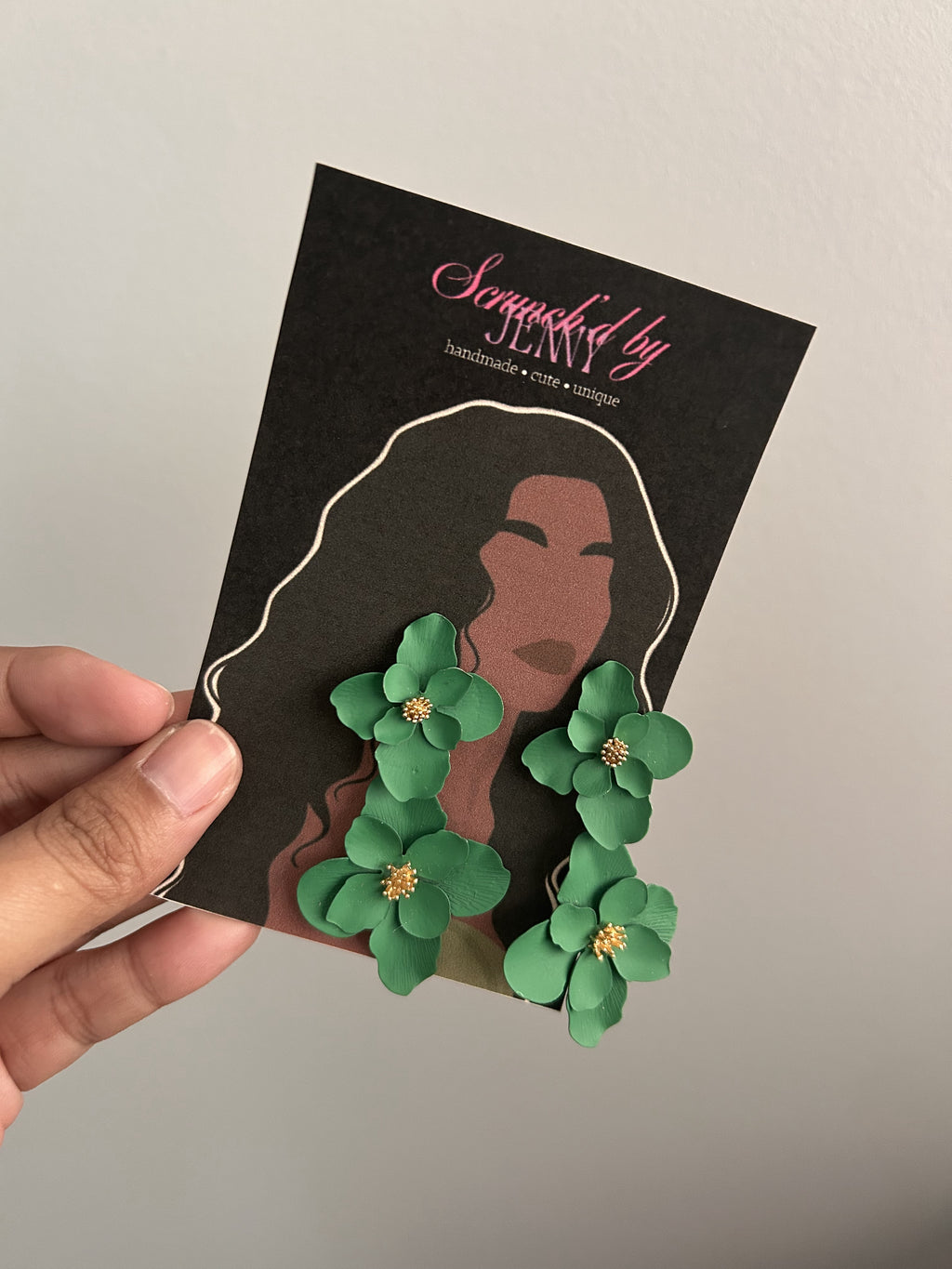 Handmade Green Earring Collection
