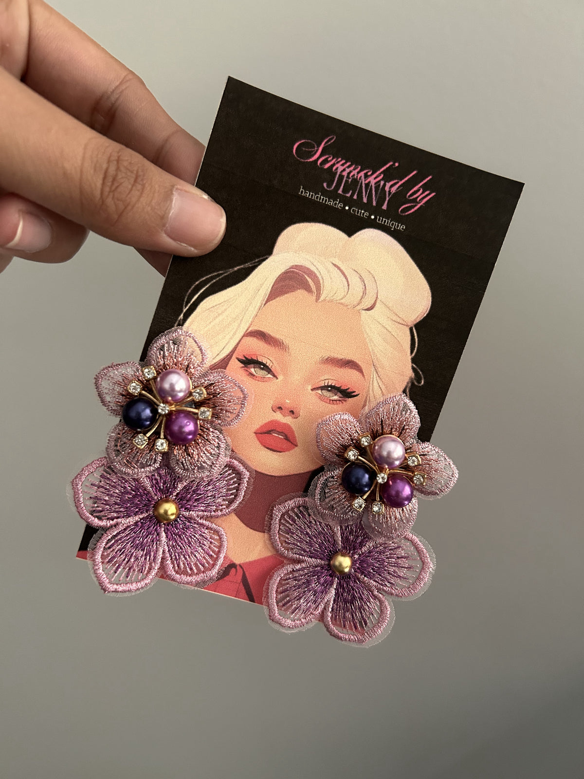 Handmade Purple Earring Collection
