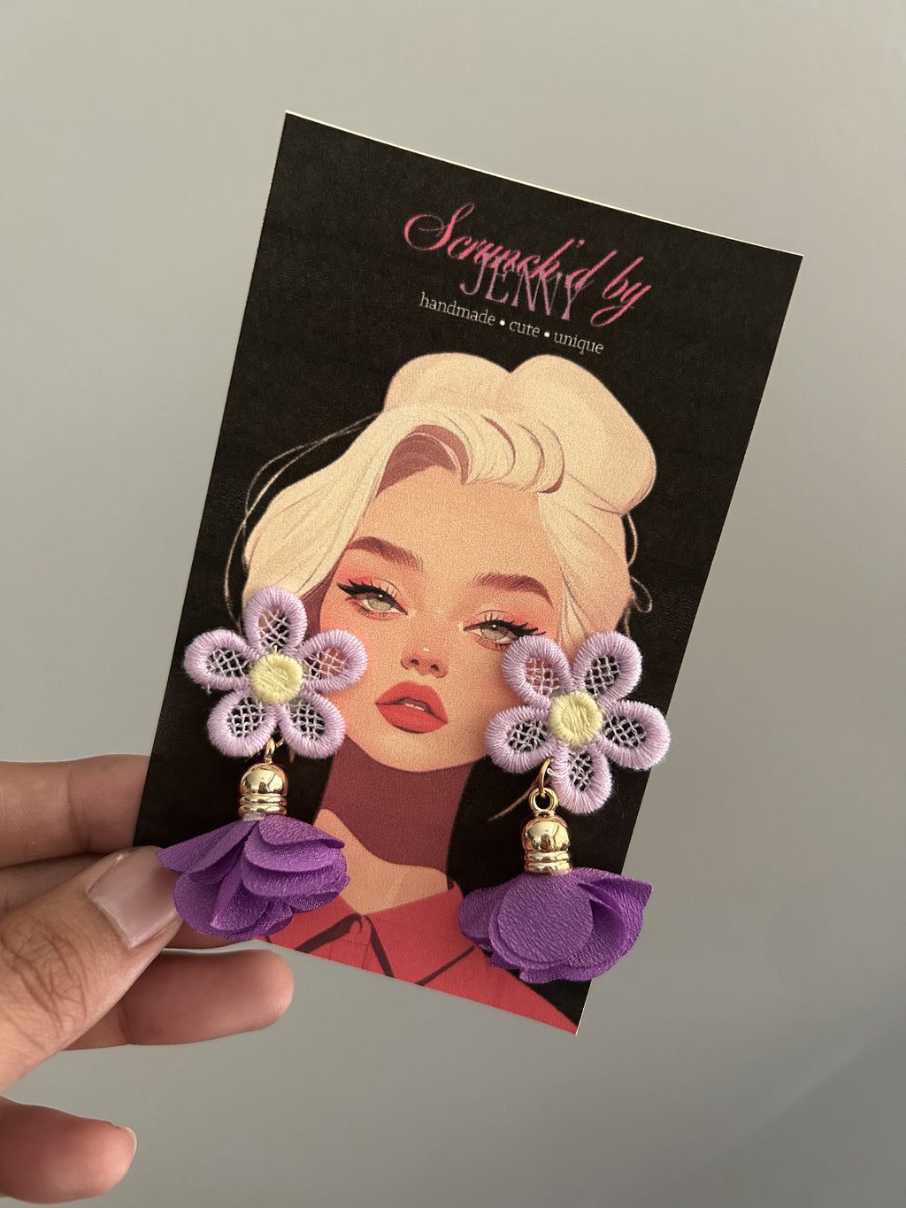 Handmade Purple Earring Collection