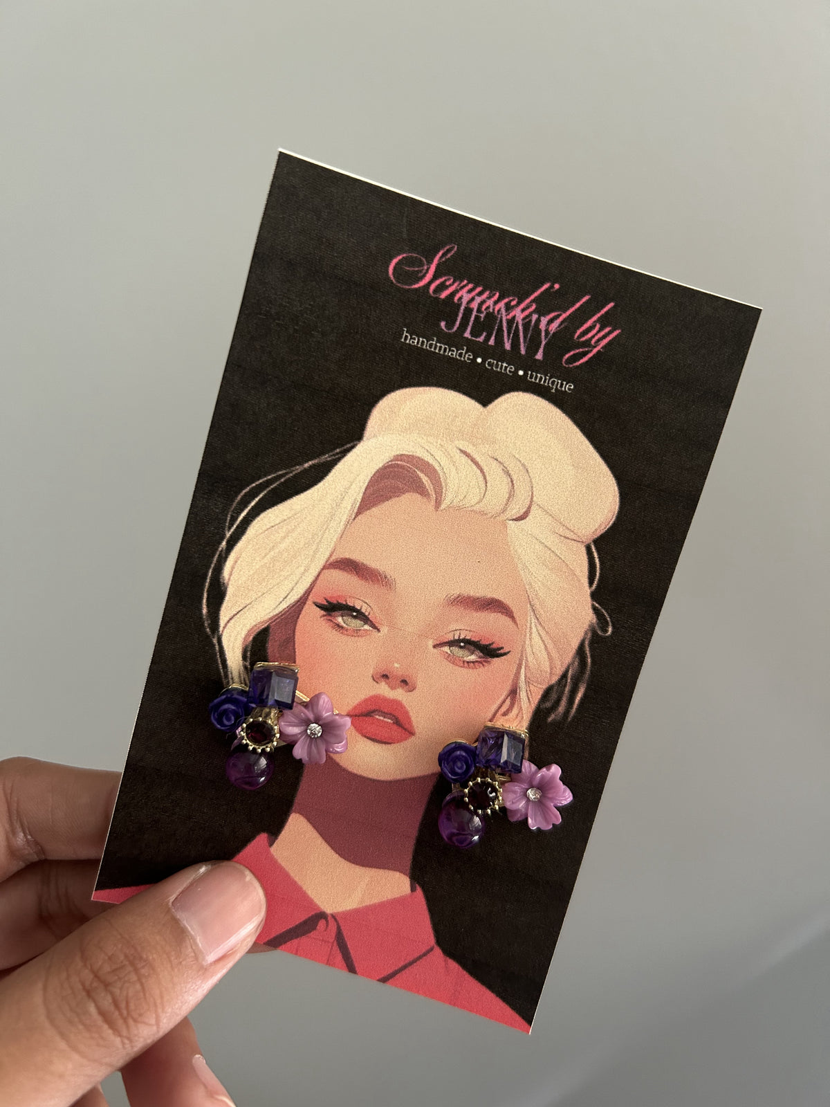 Handmade Purple Earring Collection