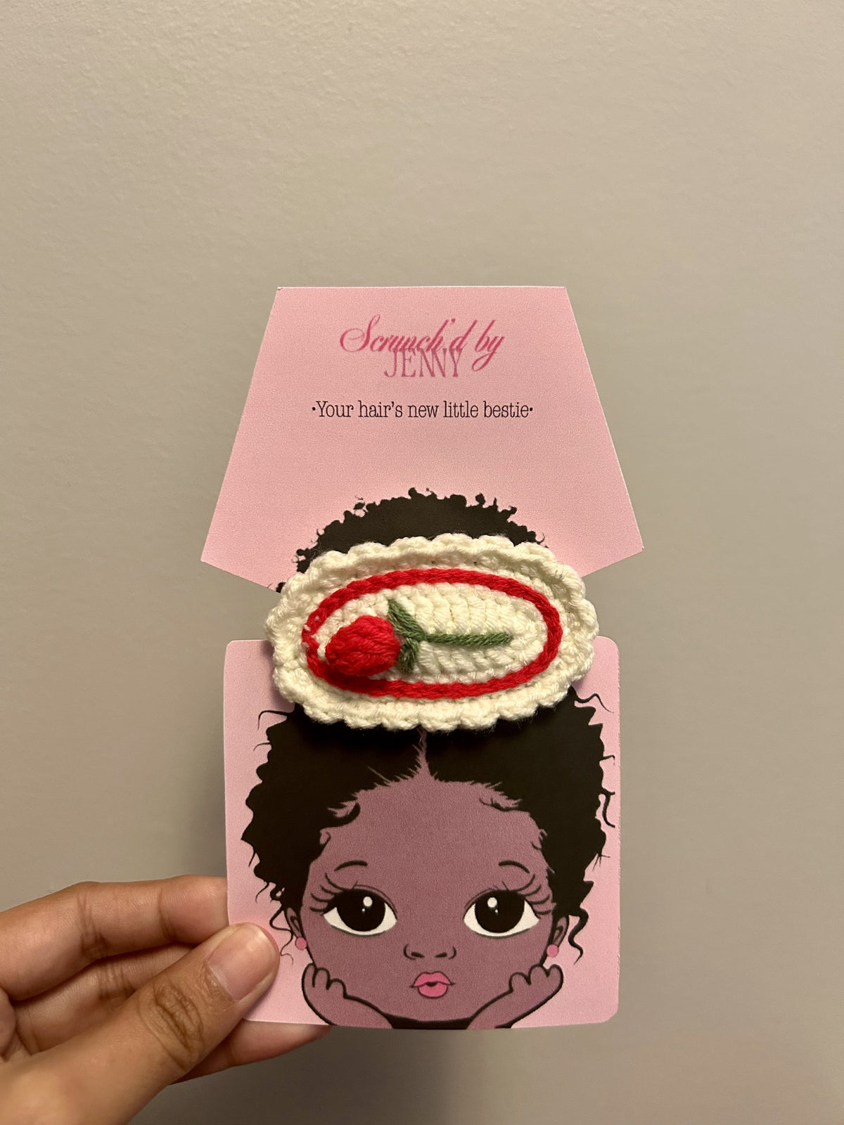 Handmade Crochet Hair Clips
