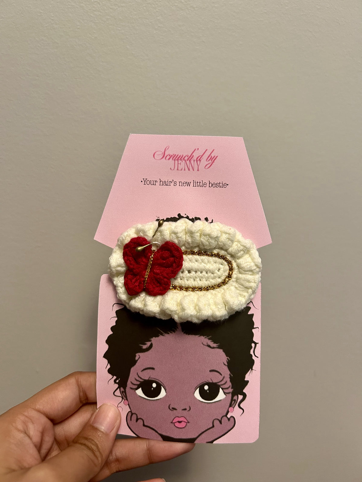 Handmade Crochet Hair Clips